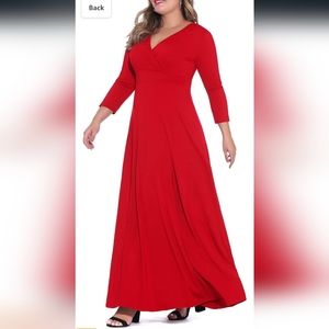 POSESHE red winter dress 4XL or size 28